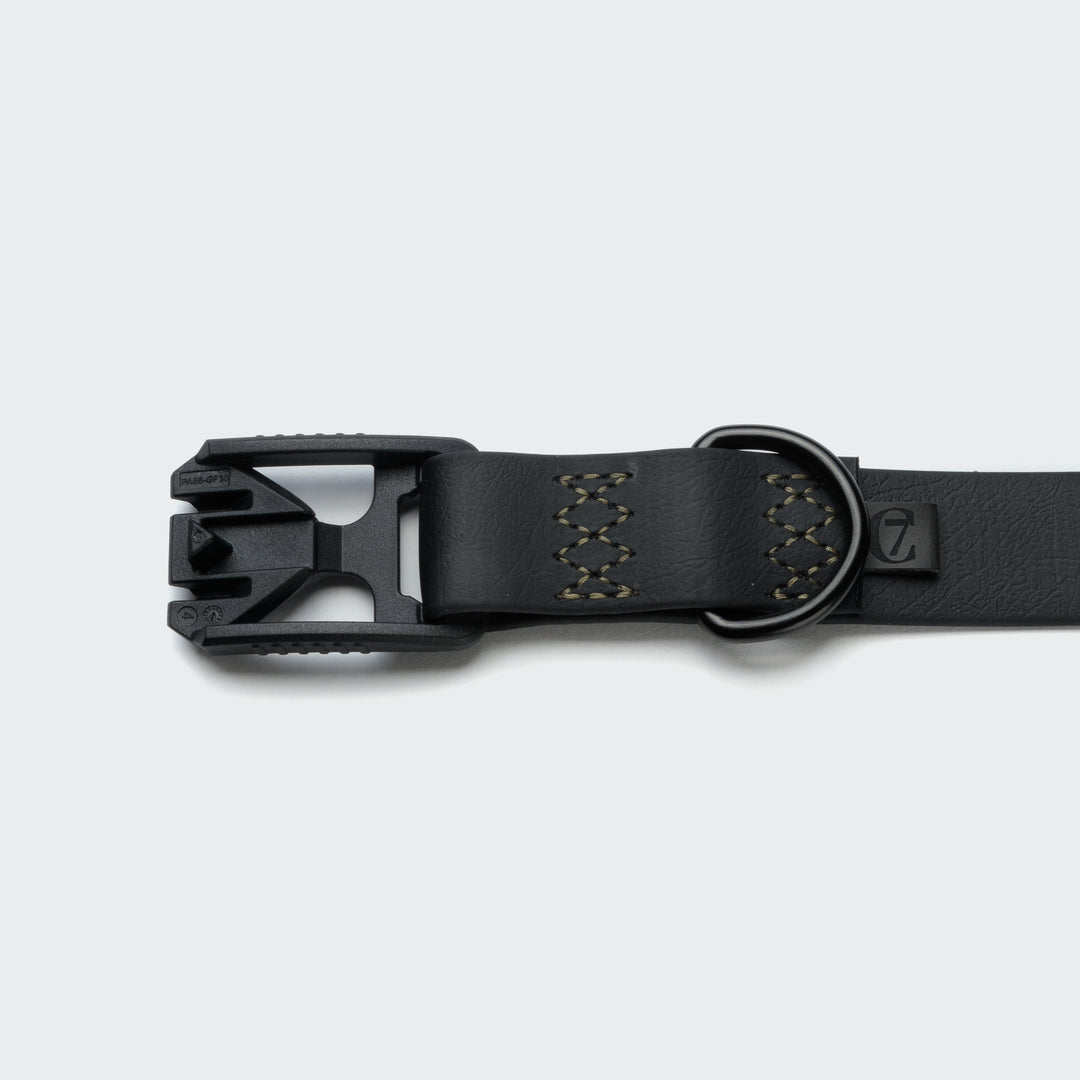 Dog Collar BioThane Ipamema Black - Olive from Cloud 7