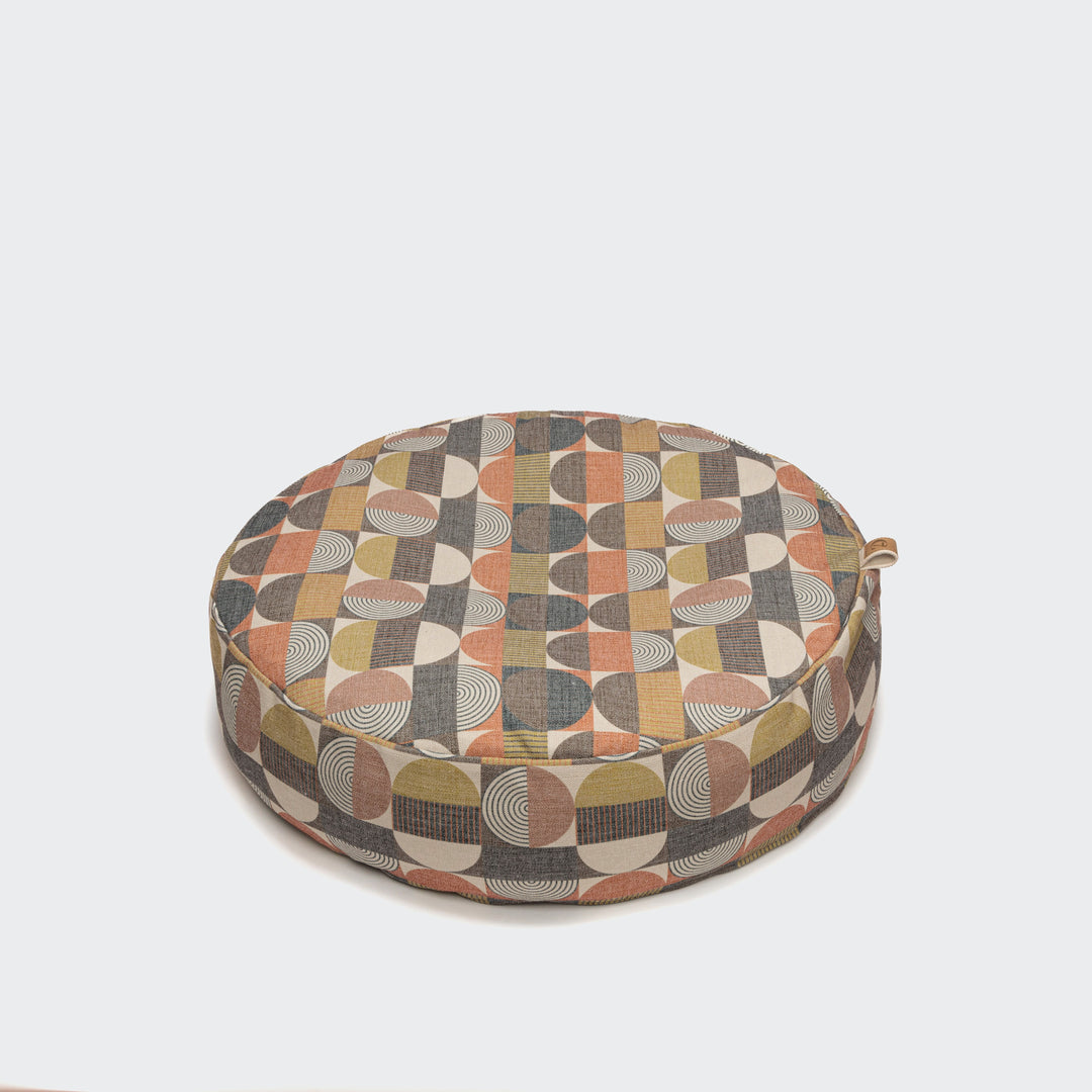 DOG BED POUF LINEN CIRCLES From Cloud 7