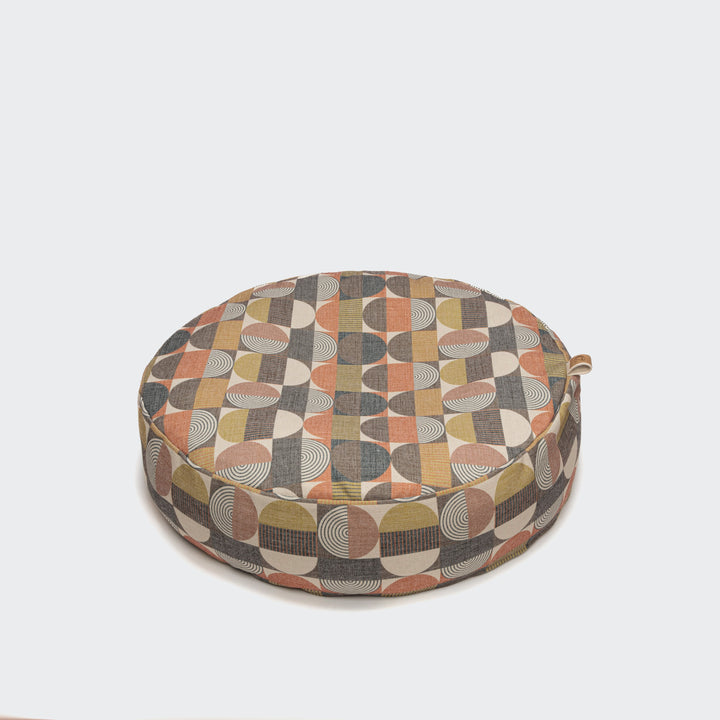 DOG BED POUF LINEN CIRCLES From Cloud 7