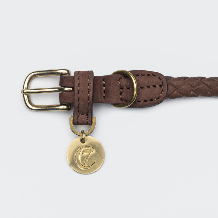 Ravello Dog Collar in Hazel from Cloud 7