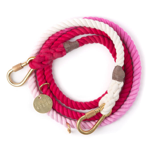 Magenta Ombre Rope Adjustable Lead