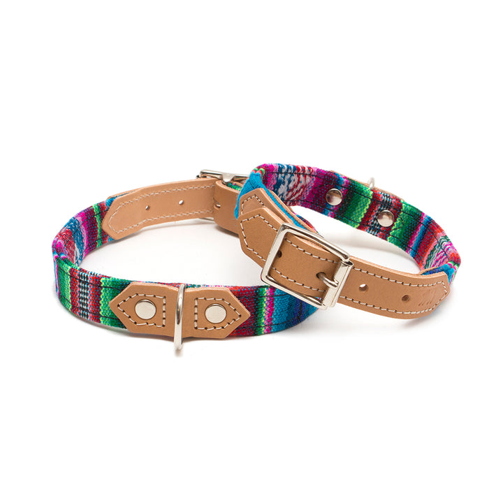 Inca Blue Dog Collar by Hiro + Wolf